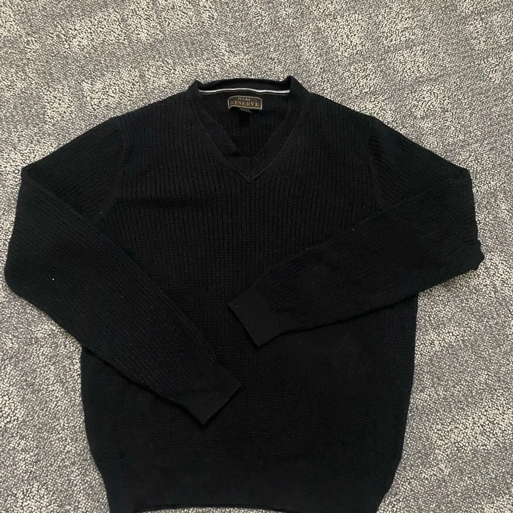Jos. A. Bank Black V-Neck Sweater